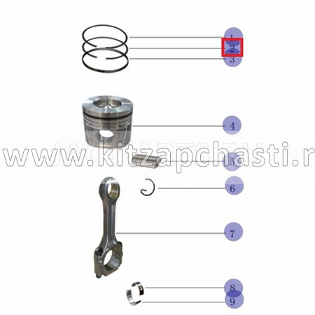 КОЛЬЦО КОМПРЕССИОННОЕ НИЖНЕЕ HFC4DB2 JAC N25 N35 1004026FB